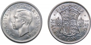 George VI, Silver Half-crown, 1951