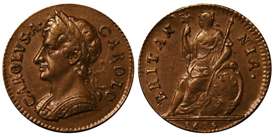 Charles II, Copper Farthing, 1675