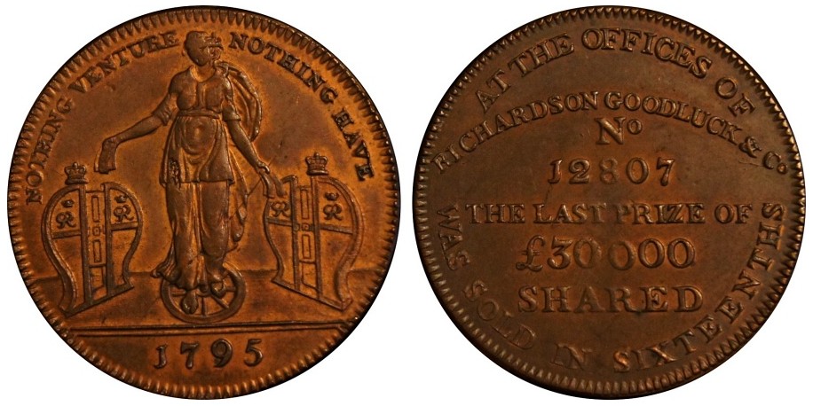 Middlesex. Richardson's Halfpenny.  DH 467