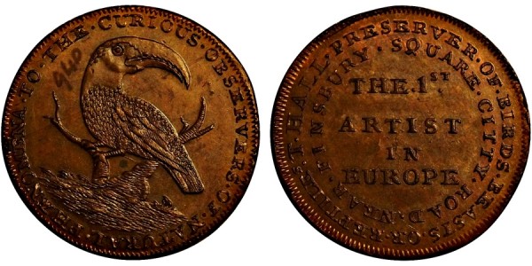 Middlesex. Thomas Hall's Halfpenny.  DH 319a.
