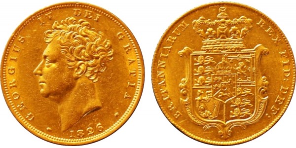 George IV. Gold Sovereign. 1826.