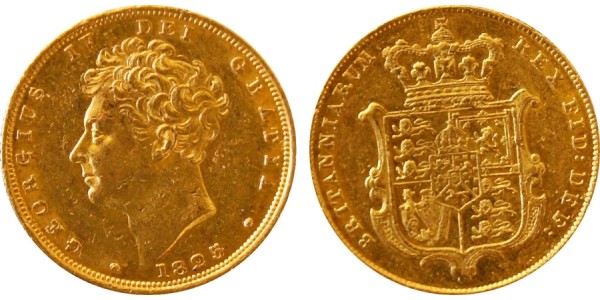 George IV. Gold Sovereign. 1825.