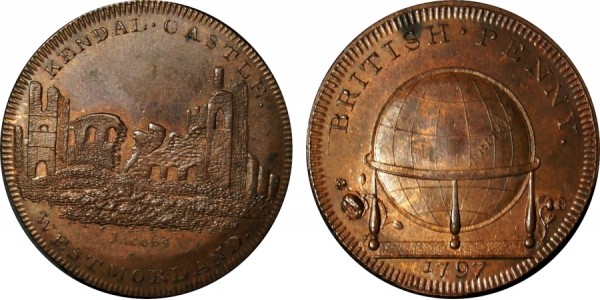 Middlesex. Skidmore's Globe Penny. 1797. DH 142.