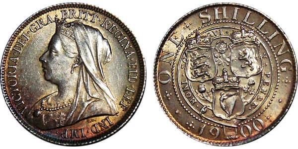 Victoria. Silver Shilling. 1900.
