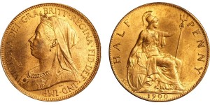 Victoria, Bronze Halfpenny, 1900