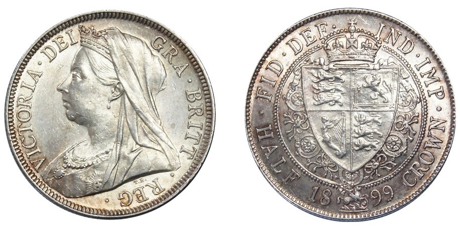 Victoria, Silver Half-crown 1899