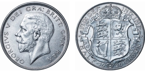 George V, Silver Half-crown, ME, 1926