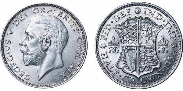 George V, Silver Half-crown, 1934