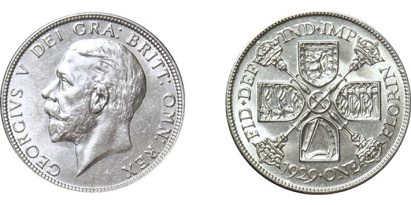 George V, Silver Florin 1929