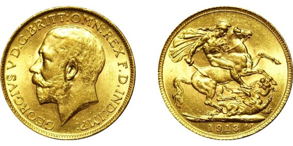 George V, Gold Sovereign, 1913