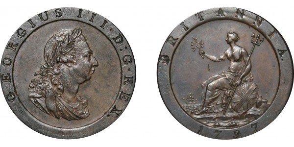 George III, Copper Penny, 1797