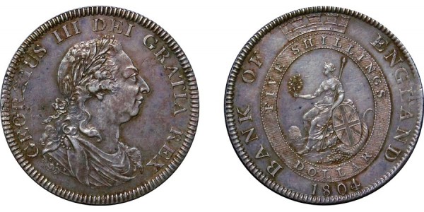 George III, BoE Silver Dollar, 1804