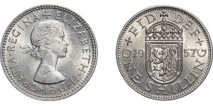 Elizabeth II. Scottish Shilling. 1957